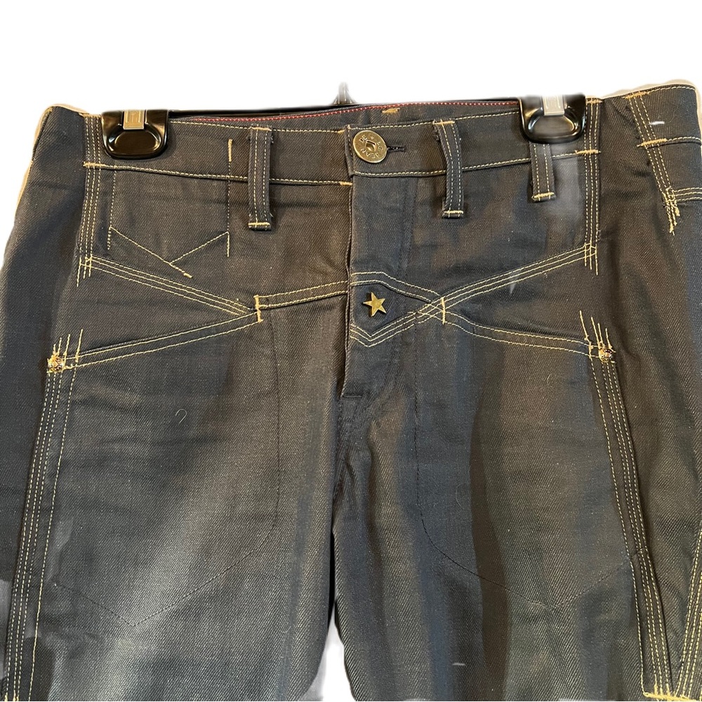 Martha Francois Girbaud Designer Jeans, Made in Italy, Dark Blue, Size 32, #458